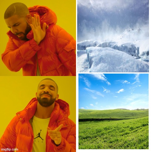 Schools calling snow days | image tagged in memes,drake hotline bling | made w/ Imgflip meme maker