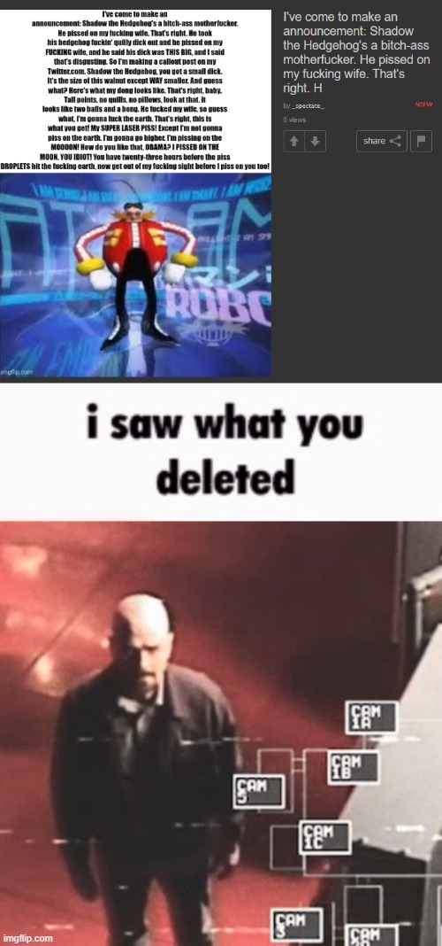 image tagged in i saw what you deleted | made w/ Imgflip meme maker