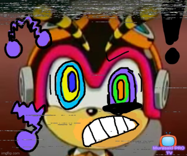 Sonic & Tails Rescue Rangers S1 Ep 9 "Serious Beesness" being aired on Murasaki PRO TV (Circa 2010) | 📺; Murasaki PRO
 TV | image tagged in charmy bee,hypnosis,fake screenshot,sonic and tails rescue rangers,murasaki pro tv | made w/ Imgflip meme maker