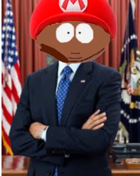 Black Eric Cartman as Barack Obama Blank Meme Template