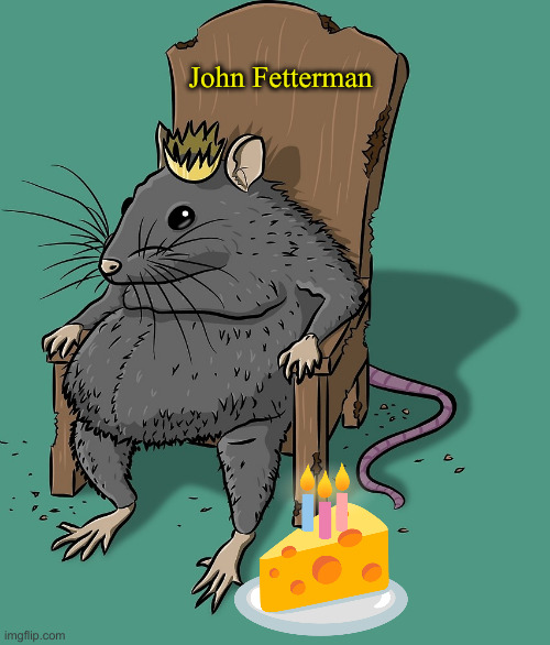 Rats Are Born & Die As Rats, They Don't Change | John Fetterman | image tagged in rat king,political meme,politics,funny memes,funny,fetterman | made w/ Imgflip meme maker