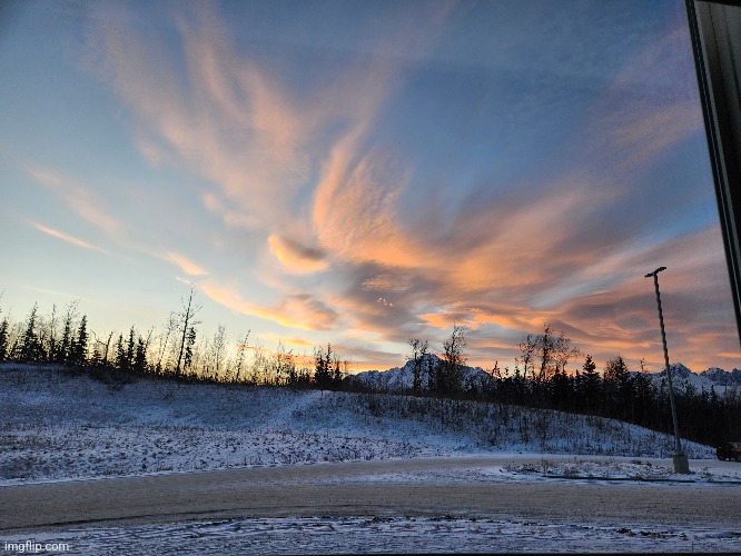 Alaska skies. | made w/ Imgflip meme maker