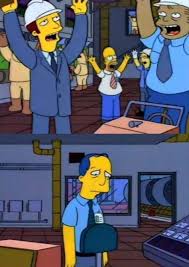 simpsons leave early Blank Meme Template