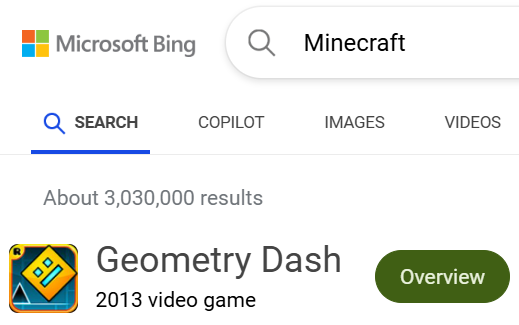 I Typed In Minecraft And I Got Geometry Dash Blank Meme Template