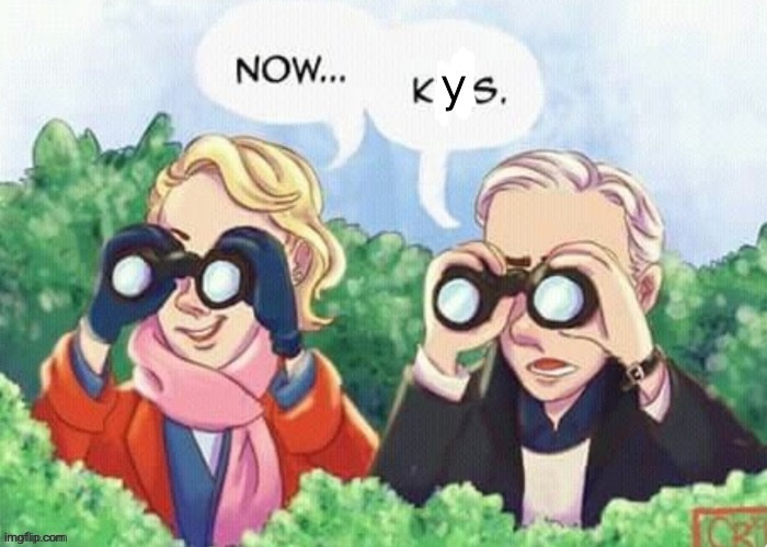 Now kys | image tagged in now kys | made w/ Imgflip meme maker