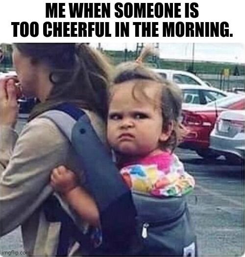 Me When Someone Is Too Cheerful In The Morning. | ME WHEN SOMEONE IS TOO CHEERFUL IN THE MORNING. | image tagged in chris joines | made w/ Imgflip meme maker