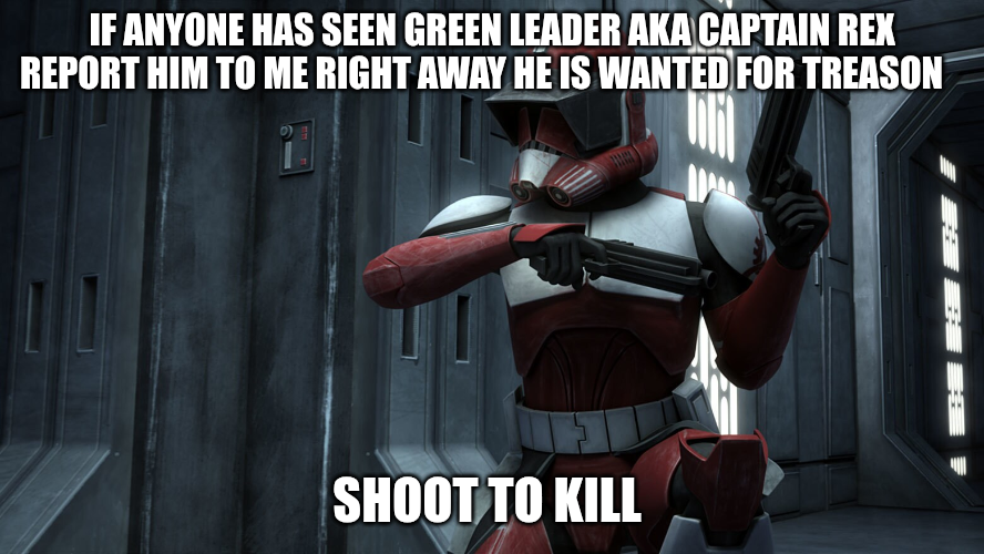commander fox Blank Meme Template