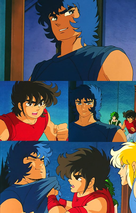 High Quality Ikki Chad vs Seiya Angry Meme [HD] Blank Meme Template