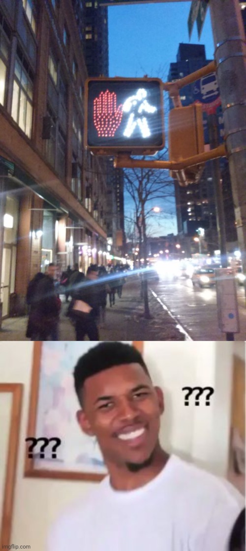 Pedestrian signal | image tagged in nick young,pedestrian signal,pedestrian,pedestrian traffic signal,you had one job,memes | made w/ Imgflip meme maker