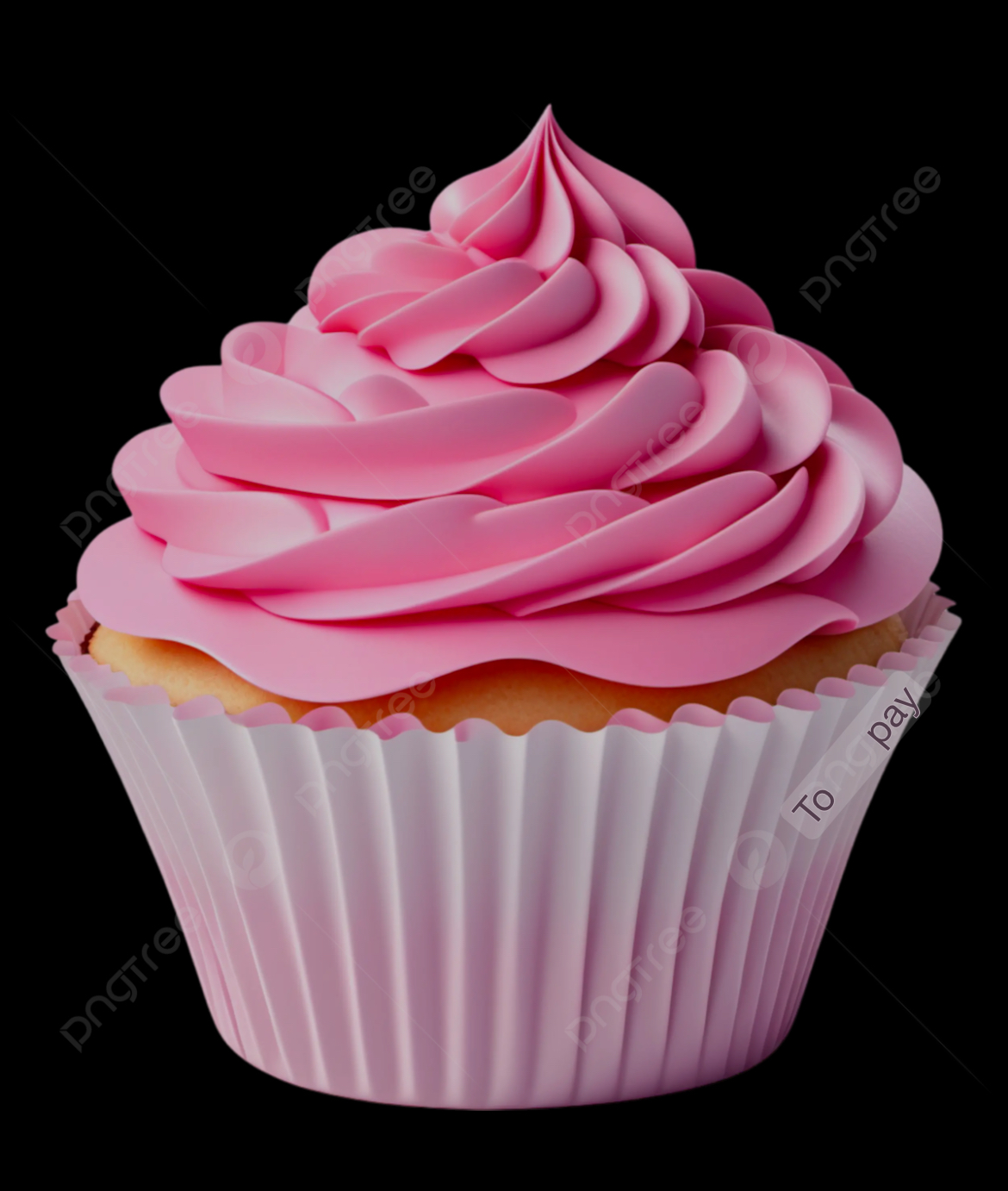 Pink cupcake Blank Meme Template