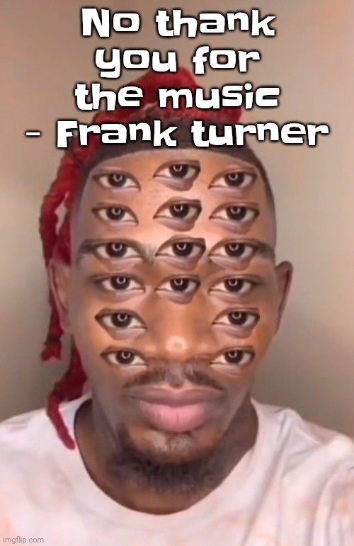 Think ts a game | No thank you for the music - Frank turner | image tagged in think ts a game | made w/ Imgflip meme maker