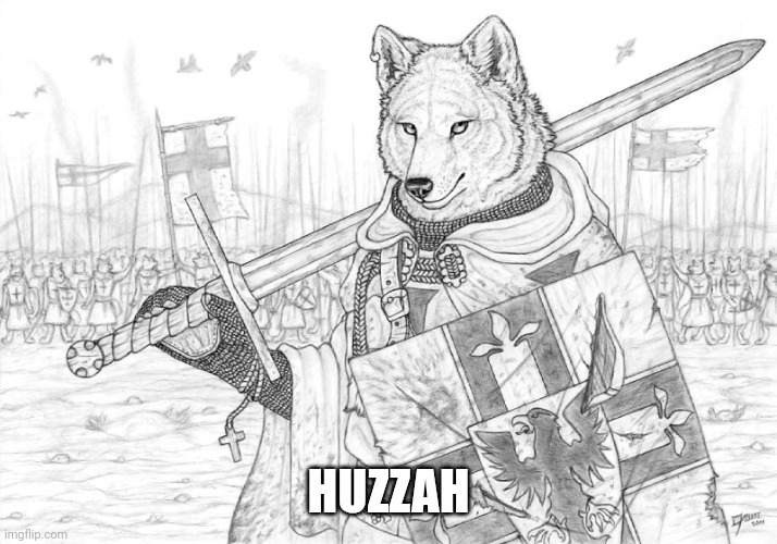 Fursader. | HUZZAH | image tagged in fursader | made w/ Imgflip meme maker