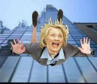 Hillary falling Blank Meme Template