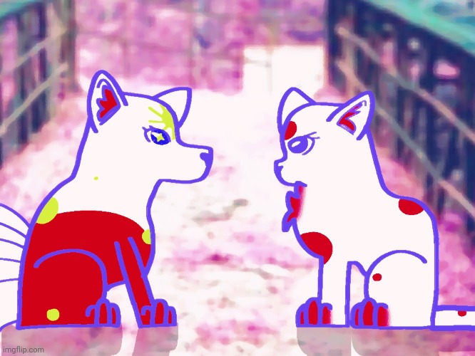 Japan & OliviaTheKitsune (Imgfilp User) | image tagged in imgflip users,kitsune,japan,cats,ibispaint | made w/ Imgflip meme maker