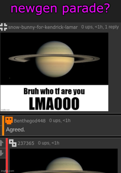 newgen parade? | made w/ Imgflip meme maker