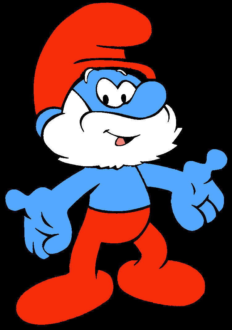 Papa Smurf Blank Meme Template