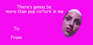 VDay Card Lady GaGa Blank Meme Template