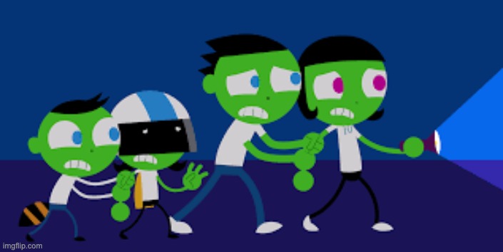 scared pbs kids mascots | image tagged in scared pbs kids mascots | made w/ Imgflip meme maker
