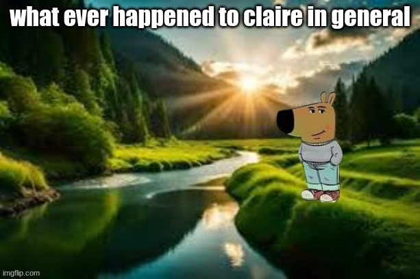 chill guy | what ever happened to claire in general | image tagged in chill guy | made w/ Imgflip meme maker