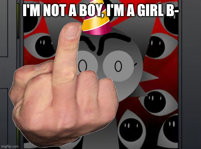 FNF Wenda's profile | I'M NOT A BOY, I'M A GIRL B- | image tagged in memes | made w/ Imgflip meme maker