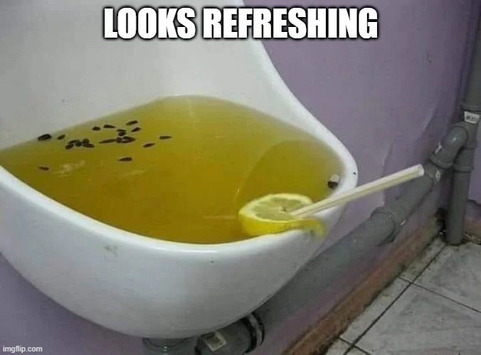 Cursed Lemonade | LOOKS REFRESHING | image tagged in cursed image | made w/ Imgflip meme maker