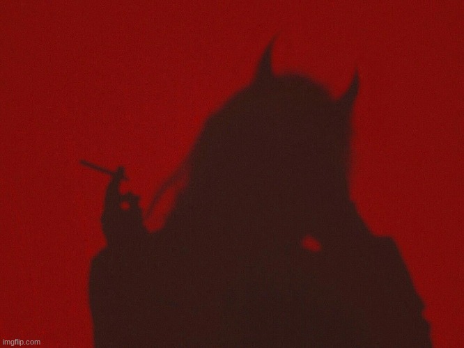 Devil Gal Silhouette | image tagged in devil gal silhouette | made w/ Imgflip meme maker
