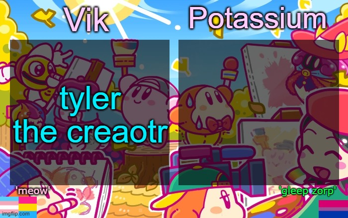 Viktassium Kirby template | tyler the creaotr | image tagged in viktassium kirby template | made w/ Imgflip meme maker