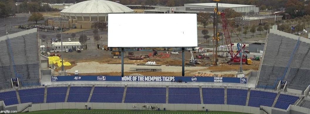 Memphis Stadium Blank Meme Template