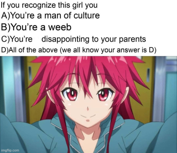 the reason why C looks weird is because i had to fix a typo | image tagged in anime | made w/ Imgflip meme maker