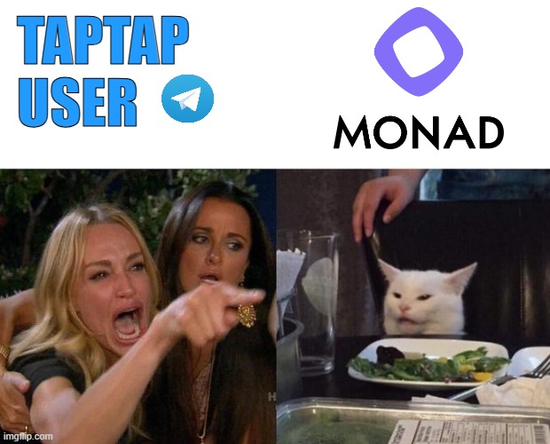 taptap user is loser | TAPTAP
USER | image tagged in memes,woman yelling at cat | made w/ Imgflip meme maker