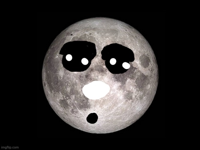 CELESTIAL BUDDY MOON | image tagged in no color moon | made w/ Imgflip meme maker