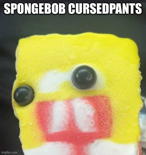 SPONGEBOB CURSEDPANTS | image tagged in cursed image,spongebob | made w/ Imgflip meme maker