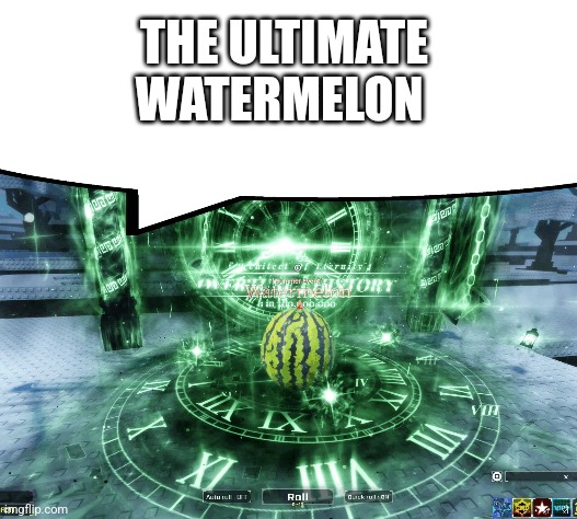 caption box | THE ULTIMATE WATERMELON | image tagged in caption box | made w/ Imgflip meme maker