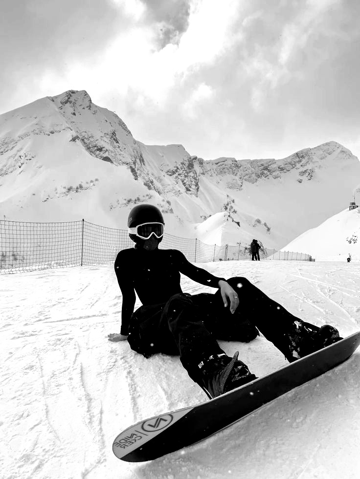 Taking a moment on Mount Hood. Blank Meme Template