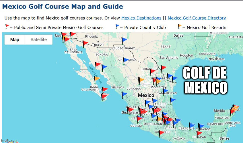 Golf de Mexico | GOLF DE 
MEXICO | image tagged in geography | made w/ Imgflip meme maker