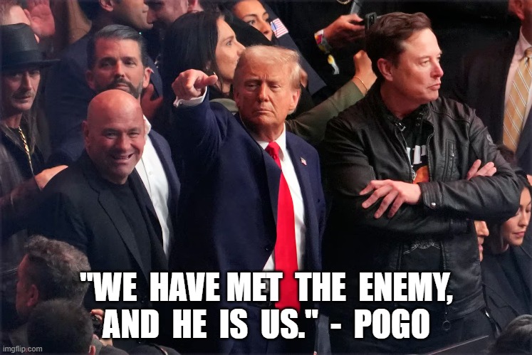 The Enemy Within | "WE  HAVE MET  THE  ENEMY, AND  HE  IS  US."  -  POGO | image tagged in republicans | made w/ Imgflip meme maker