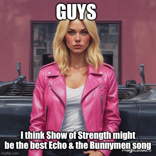 Welp | GUYS; I think Show of Strength might be the best Echo & the Bunnymen song | image tagged in saturner's announced temp | made w/ Imgflip meme maker