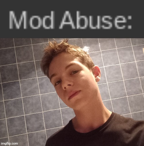 Mod abuse: | image tagged in mod abuse | made w/ Imgflip meme maker