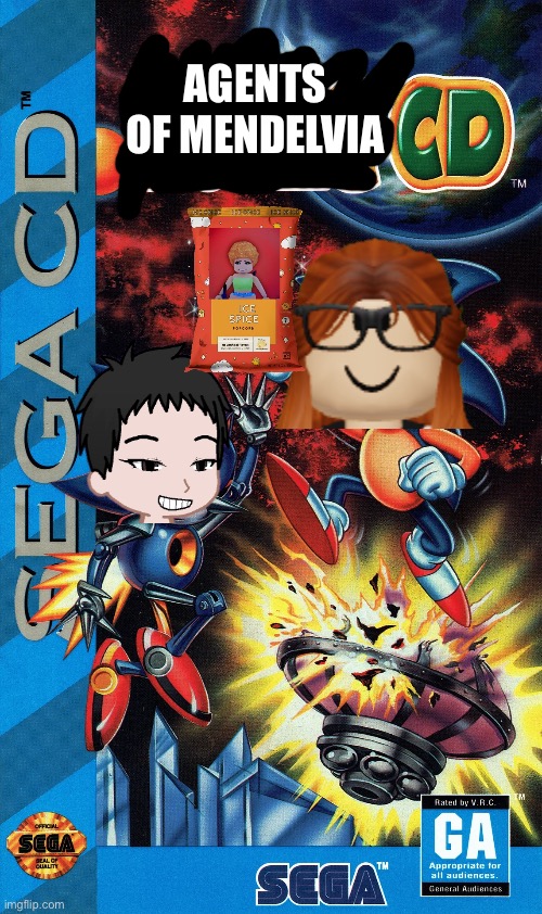 Sonic CD | AGENTS OF MENDELVIA | image tagged in sonic cd,meng cho,cc,cribmart,fake game | made w/ Imgflip meme maker