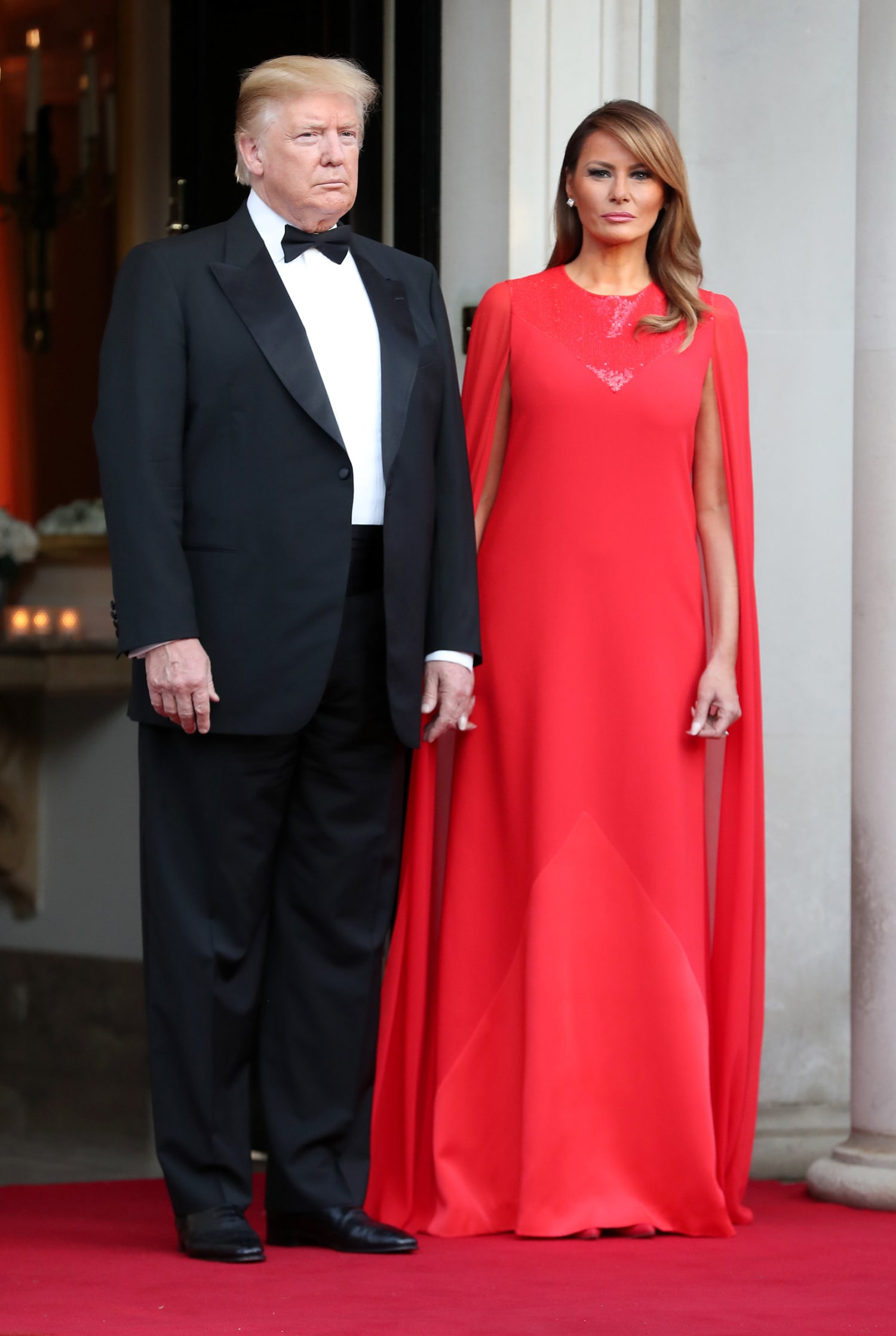 High Quality MELANIA red dress Blank Meme Template