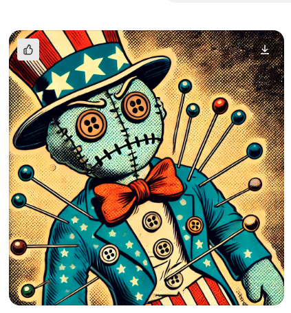 Uncle Sam Voodoo Doll Blank Meme Template