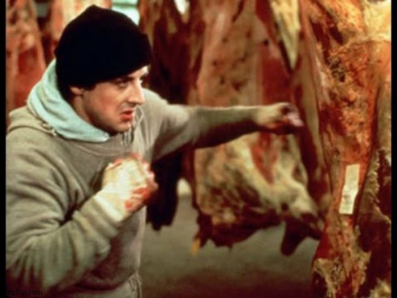 Rocky beating meat | image tagged in rocky beating meat | made w/ Imgflip meme maker