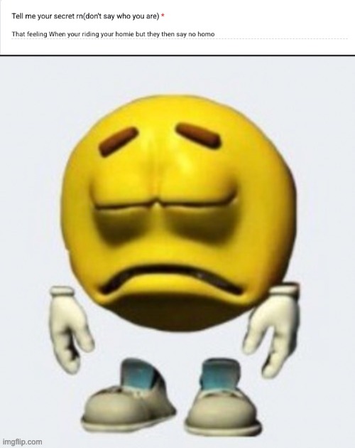 check profile | image tagged in sad emoji | made w/ Imgflip meme maker