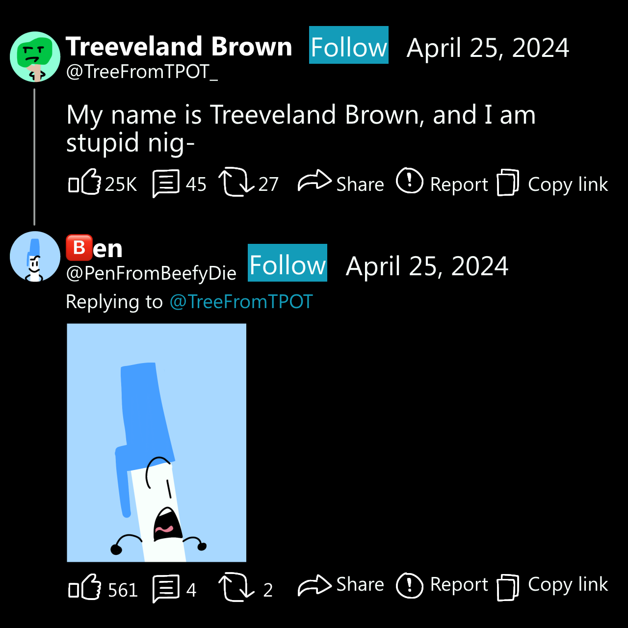 my name is stupid n Blank Meme Template