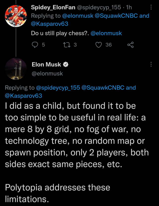 Elon musk chess polytopic Blank Meme Template