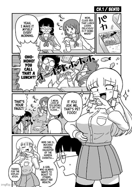 This is what the manga looks like (japanese format, read from right to left) | made w/ Imgflip meme maker