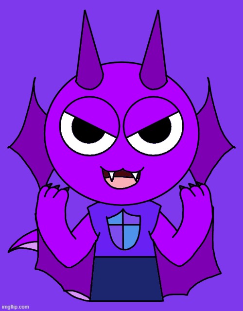 fan art of durple | image tagged in sprunki,durple,dragon,art,fan art | made w/ Imgflip meme maker