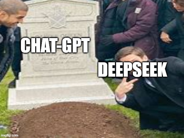 RIP BOZO | CHAT-GPT; DEEPSEEK | image tagged in funny | made w/ Imgflip meme maker