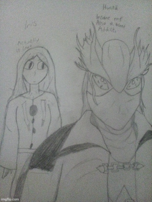 Iris and Huntā {Bloodborne Ocs} | made w/ Imgflip meme maker