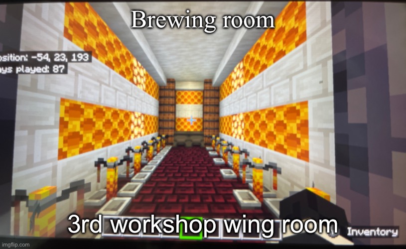 Brewing room; 3rd workshop wing room | made w/ Imgflip meme maker